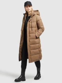 Khujo Wintermantels Wintermantel Julina Dames Lichtbruin -Exporteren Kleding Pracht Winkel 999d073715cd7217fecac57c7e9c5865