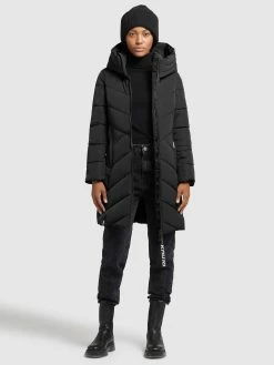 Khujo Wintermantels Wintermantel Formin Dames Zwart -Exporteren Kleding Pracht Winkel 9b9e33401f6bc24deb62c6430576fb80