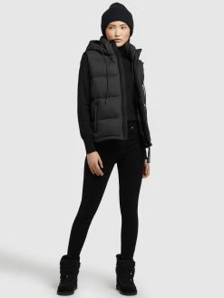 Khujo Bodywarmers Bodywarmer Eden Dames Zwart -Exporteren Kleding Pracht Winkel 9babb3bb71c02a2024f7ad3bde333eaa