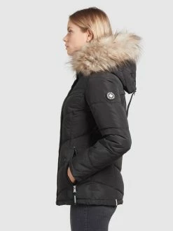 Khujo Winterjassen Winterjas Winsen Dames Zwart -Exporteren Kleding Pracht Winkel 9d8a16936fa8f61b48af2bbdc2e8e47a