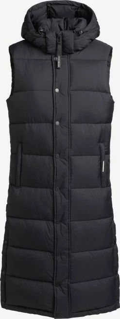Khujo Bodywarmers Bodywarmer Magneta Dames Zwart