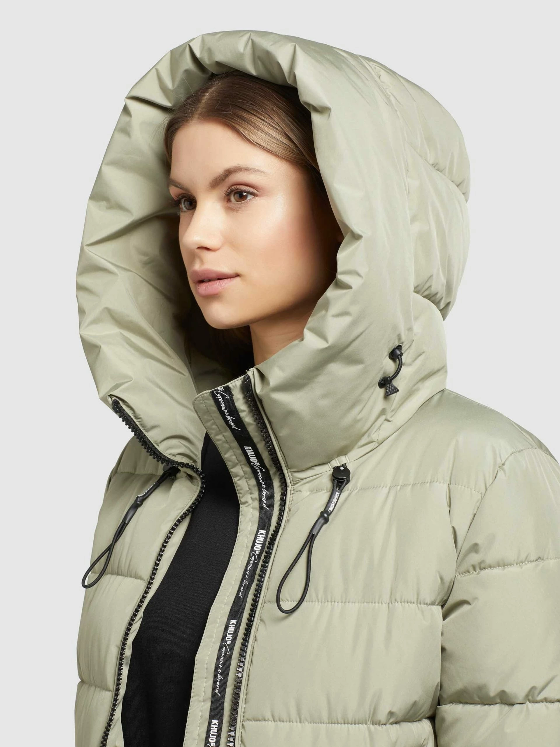 Khujo Wintermantels Wintermantel Jilias 3 Dames Olijfgroen 11 Khujo Wintermantels Wintermantel Jilias 3 Dames Olijfgroen - Afbeelding 9