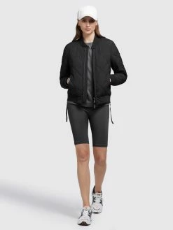 Khujo Tussenjassen Tussenjas Leona Dames Zwart -Exporteren Kleding Pracht Winkel 9fec86cd210023237489b4b7d7761a55