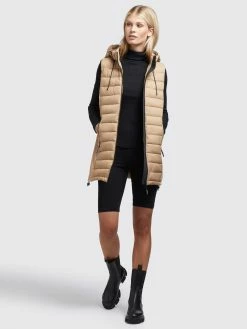 Khujo Bodywarmers Bodywarmer Becca Dames Sand -Exporteren Kleding Pracht Winkel a1567810668101cad86d5f3d69d4e3ec