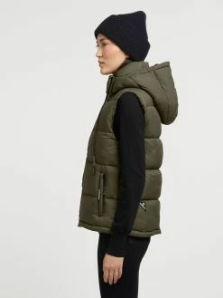 Khujo Bodywarmers Bodywarmer Eden Dames Kaki -Exporteren Kleding Pracht Winkel a31c2ffd6d712dabbcffe8c55149fc74