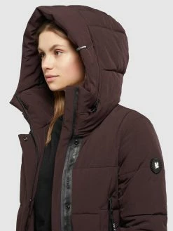 Khujo Tussenmantels Tussenmantel Namita Dames Wijnrood -Exporteren Kleding Pracht Winkel a4b9b6ddb9f59294f7c6fa789b2a1b54