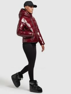 Khujo Winterjassen Winterjas Fala Dames Donkerrood -Exporteren Kleding Pracht Winkel a538819ce577a9a3221fb39acd0dec80