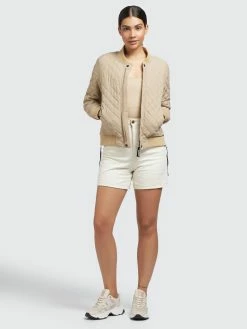 Khujo Tussenjassen Tussenjas Monza Dames Beige -Exporteren Kleding Pracht Winkel a65c77a7bfd3d11624e9e5075f1dbf90
