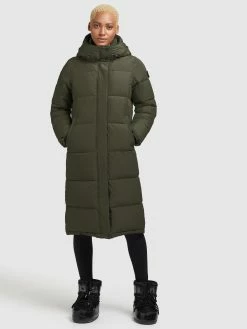 Khujo Wintermantels Wintermantel Tione Dames Donkergroen -Exporteren Kleding Pracht Winkel a7d6c1fb0fd3f72f6fa2c699d84f968c