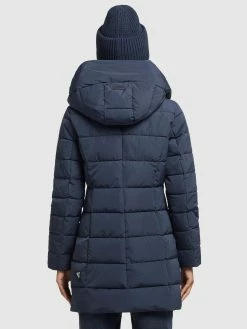 Khujo Korte Mantels Wintermantel Floyt Dames Donkerblauw -Exporteren Kleding Pracht Winkel ad476aff2bdeb4ab320d7394fd3d6330