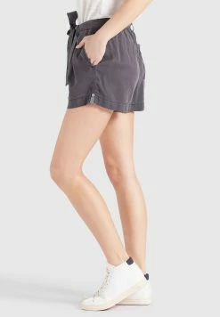 Khujo Shorts Regular Bandplooibroek Indira Dames Grijs -Exporteren Kleding Pracht Winkel ad941a5e738fd9af35e44910bac3e997