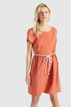 Khujo Mini Jurken Jurk ASBA Dames Oranje -Exporteren Kleding Pracht Winkel adcae2ee75ccdda9e47b28c82d864a5e