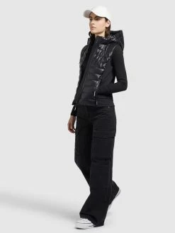 Khujo Bodywarmers Bodywarmer Fabia Dames Zwart -Exporteren Kleding Pracht Winkel b0beae6fc03c0e75998c4249a2c6968e