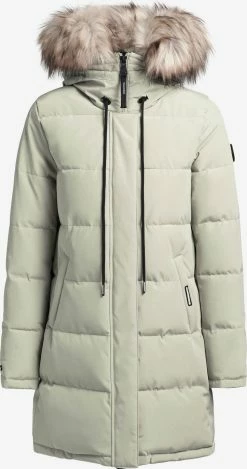 Khujo Wintermantels Wintermantel Cloren Dames Mintgroen