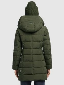 Khujo Korte Mantels Wintermantel Floyt Dames Olijfgroen -Exporteren Kleding Pracht Winkel b722d50bd1615e547b33330359de0848