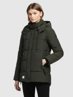 Khujo Winterjassen Winterjas Eunice Dames Olijfgroen -Exporteren Kleding Pracht Winkel b7f58cbc90416ad4e6e8917849126d51