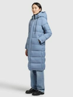 Khujo Wintermantels Wintermantel Julina Dames Lichtblauw -Exporteren Kleding Pracht Winkel b87132c8438006167888792e50275165