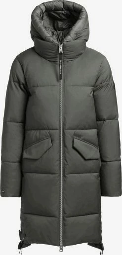 Khujo Wintermantels Wintermantel Aniva Dames Olijfgroen