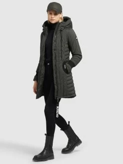 Khujo Winterjassen Winterjas Jerry Dames Olijfgroen -Exporteren Kleding Pracht Winkel bdfd7ff5580334cf9731a407b2ea4962