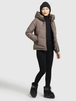 Khujo Winterjassen Winterjas Esila Dames Mokka -Exporteren Kleding Pracht Winkel c412d0a31651217c7dbde89f52a35d61