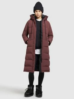 Khujo Wintermantels Wintermantel Rugg Dames Karmijnrood -Exporteren Kleding Pracht Winkel c6da29c5b4c3c341faa3c5f87253d8ee