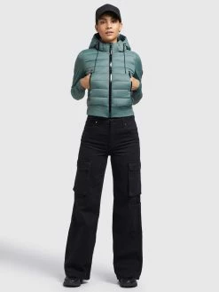 Khujo Tussenjassen Tussenjas Dalis Matt Dames Jade Groen -Exporteren Kleding Pracht Winkel cb9474ea615c9df96b163ef5df0535f9