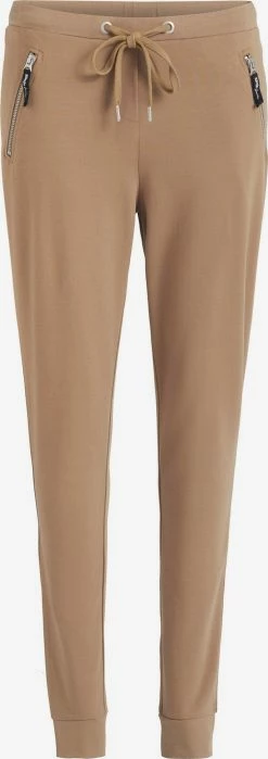 Khujo Sweatpants Tapered Broek Alenia Dames Lichtbruin