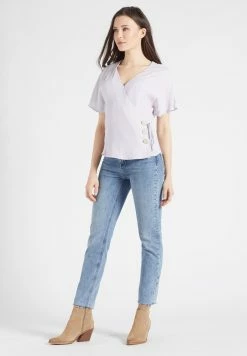 Khujo Blouses Met Korte Mouw Blouse Giovanna Dames Sering -Exporteren Kleding Pracht Winkel cd86ceeba2bd3aede2a2d8f34966ca44