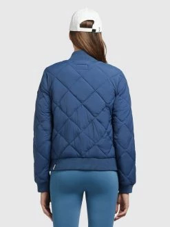 Khujo Tussenjassen Tussenjas Leona Dames Blauw -Exporteren Kleding Pracht Winkel ce99eb7b1e8513cfd1a21f9b33b2861e