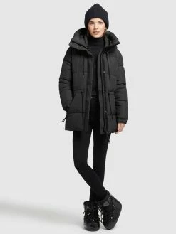 Khujo Winterjassen Winterjas Leviani Dames Zwart -Exporteren Kleding Pracht Winkel cea052c82bb9e25b6038a0c3dcfa04f0