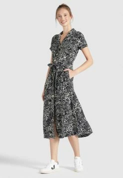 Khujo Blousejurken Blousejurk Goya Dames Zwart -Exporteren Kleding Pracht Winkel cf81c46d4d12f82166d0fad553568cce