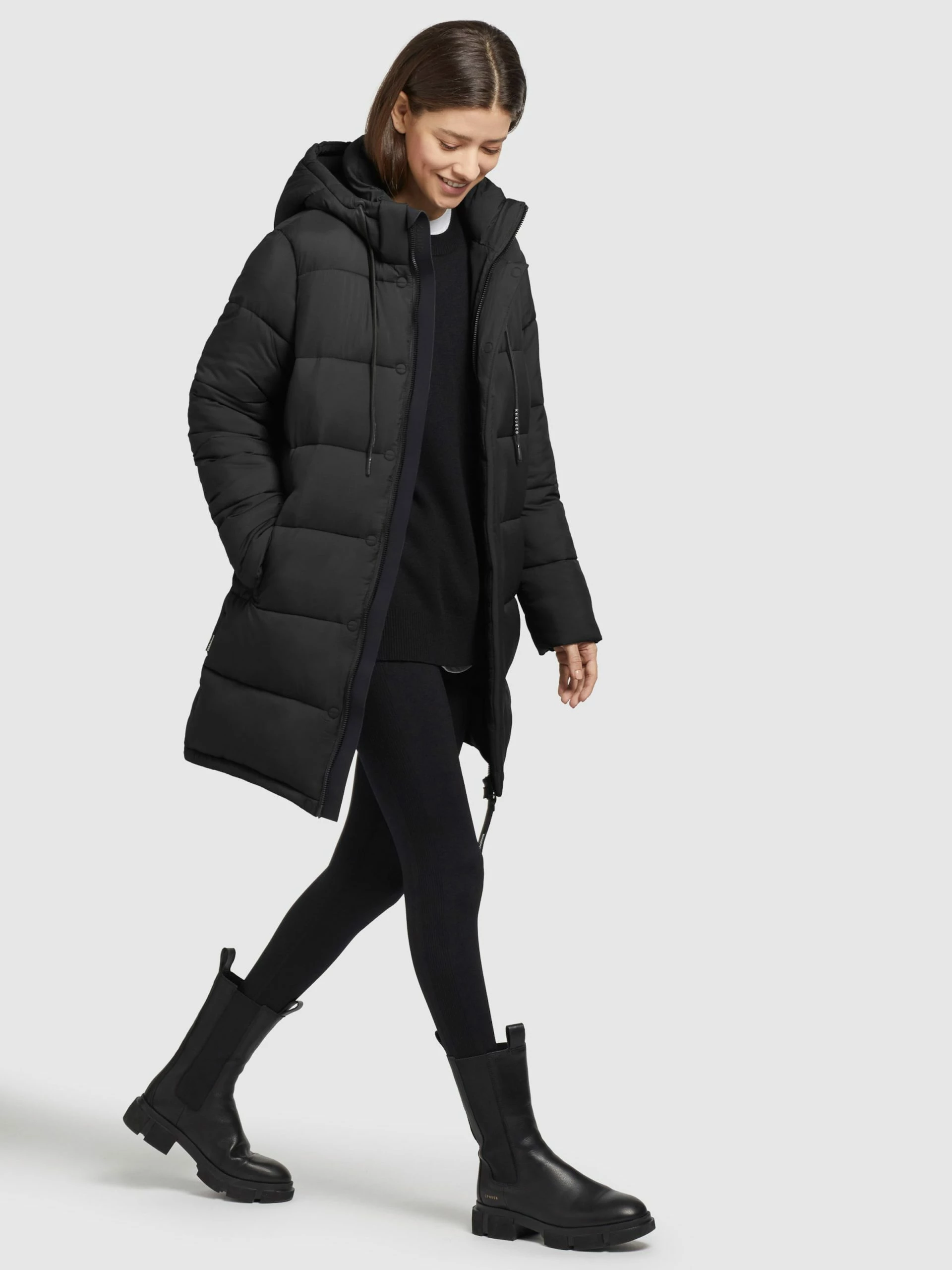 Khujo Wintermantels Wintermantel Word Dames Zwart 5 Khujo Wintermantels Wintermantel Word Dames Zwart - Afbeelding 3