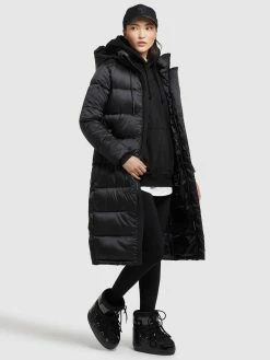 Khujo Wintermantels Wintermantel Julina Dames Zwart -Exporteren Kleding Pracht Winkel d221a7c93dfb45511367ed8336209c6d