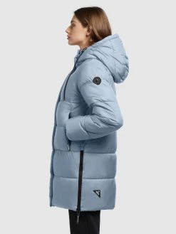 Khujo Winterjassen Winterjas Franee Dames Lichtblauw -Exporteren Kleding Pracht Winkel d412d79cf111833a4f4bfab0022985af