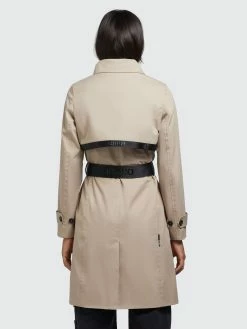 Khujo Trenchcoats Tussenmantel Sarina Dames Lichtbeige -Exporteren Kleding Pracht Winkel d434b791099c20498f2d70560094eb95