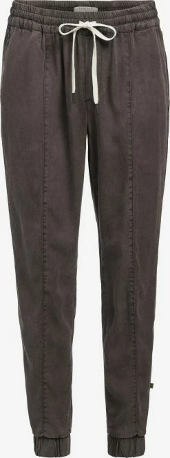 Khujo Pantalons Tapered Broek SANDI Dames Antraciet