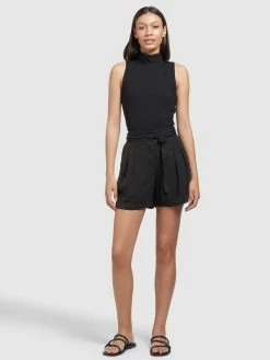 Khujo Shorts Loosefit Bandplooibroek Elida Dames Zwart -Exporteren Kleding Pracht Winkel dbc721459c0fcaebdff626bfc9acd7b7