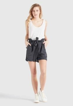 Khujo Shorts Loosefit Broek Poppy Dames Donkergrijs -Exporteren Kleding Pracht Winkel dc1413785496933ca195adb733ddfbe6