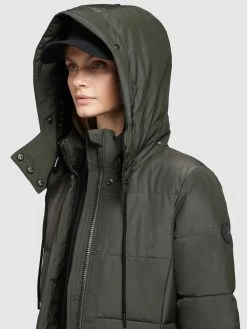 Khujo Wintermantels Wintermantel Cliv Dames Donkergroen -Exporteren Kleding Pracht Winkel dd2014542d8fb144b58b685073fbe028