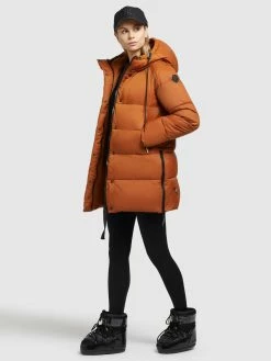 Khujo Winterjassen Winterjas Franee Dames Donkeroranje -Exporteren Kleding Pracht Winkel df273603a0a002dfdb044b60617dc759