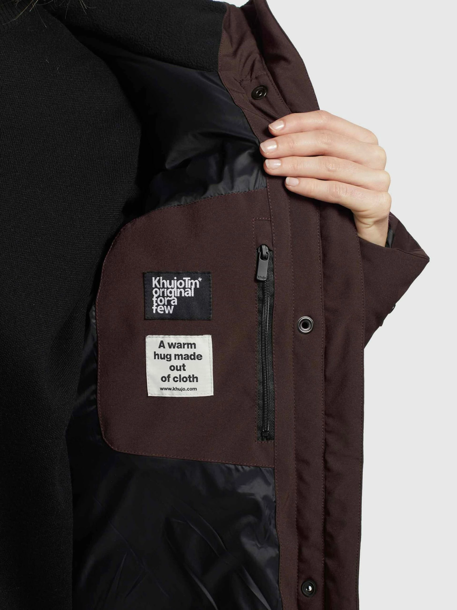 Khujo Wintermantels Wintermantel Dakota Dames Wijnrood 10 Khujo Wintermantels Wintermantel Dakota Dames Wijnrood - Afbeelding 8