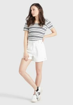 Khujo Jeans Loosefit Bandplooi Jeans Cambel Dames Wit -Exporteren Kleding Pracht Winkel e523f4c73f841c68523c8467767b29fa