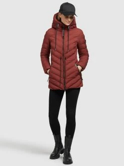 Khujo Tussenjassen Tussenjas Noomi Dames Roestrood -Exporteren Kleding Pracht Winkel f11c474b218b0def78b2ac95e951393c