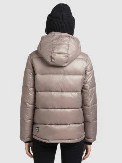 Khujo Winterjassen Winterjas Gerda Shiny Dames Beige -Exporteren Kleding Pracht Winkel f3106995a0ae8dce3be657cbdc68dcd9
