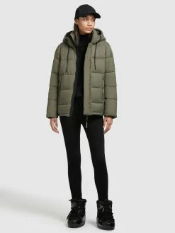 Khujo Winterjassen Winterjas Evona Dames Kaki -Exporteren Kleding Pracht Winkel f492f81aeca596f08d97909af7219bf5