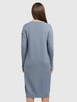 Khujo Vesten Gebreid Vest Elina Dames Blauw -Exporteren Kleding Pracht Winkel f593563ecc76c15ce4a818e310796119