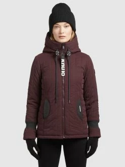 Khujo Winterjassen Winterjas Dames Wijnrood -Exporteren Kleding Pracht Winkel f6adf8b53e65934c0b5037ebdac06c65