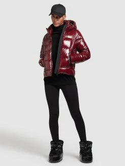 Khujo Winterjassen Winterjas Fala Dames Donkerrood -Exporteren Kleding Pracht Winkel fbad1100bfe9696cce4d6a848f0ac46c
