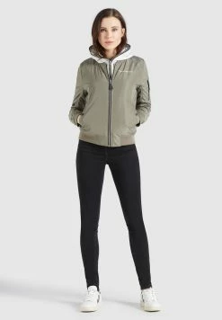 Khujo Winterjassen Winterjas LARIFA Dames Kaki -Exporteren Kleding Pracht Winkel fbb97572ce724ab586835ec3af27ad43