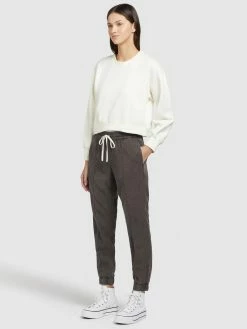 Khujo Pantalons Tapered Broek SANDI Dames Antraciet -Exporteren Kleding Pracht Winkel fd0c114ed11005e54b9e838e18607370